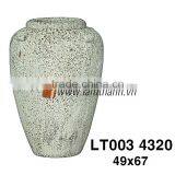 Vietnam Decorative Large Rustic Ancient Green Pot For Manufacturer