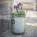 Small Rustic Galvanised Planter. thumbnail-1