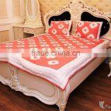 HOTTEST SALE EVER!! HAND EMBROIDERED BLANKET WITH PILLOW CASES 100% HANDMADE, SOFT, BREATHABLE WITH ELEGANT DESIGNS AND COLORS thumbnail-3