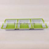 Meneed Melamine Plastic Anti-slip Food Rectangular Divided Plate thumbnail-1