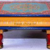 Indian Handcrafted Painted Wooden Bajot thumbnail-5