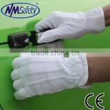 NMSAFETY 100% Bleached Cotton Interlock Liner With Mini Pvc Dots Cloth Glove thumbnail-1