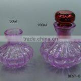 Hot Selling Wholesale 50ml 100ml Empty Pink Decorative Glass Bottle Reed Diffuser Stopper Cosmetic Packaging Free Sample thumbnail-1