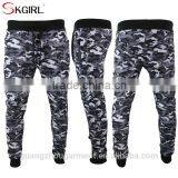 Cheap 100% Cotton Camo Hooded Zip up Hoodie and Jogging Pants Men Tracksuit Set With no Logo thumbnail-5