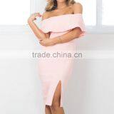 Sexy Elegant Womens Plus 14 Short Cold Shoulder Swing Party Dress XXXL Summer thumbnail-2