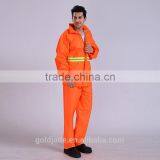 Oem Custom Reflective Yellow Keep Warm Oxford Rain Coat Waterproof Work Uniforms thumbnail-4