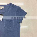 Women Blank Long Washed T-shirt Stock Garment thumbnail-3