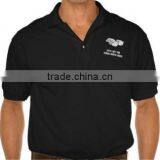 Flock Printed Polo Shirt, Men Polo Shirt, Short Sleeve 100% Polyester thumbnail-1