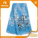 Nigeria Design Wedding Dress Tulle Lace Fabric FL0171 thumbnail-3