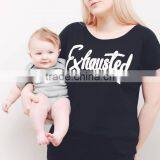 New Arrival Latest Design Baby Clothing Boutique Mother and Daughter Cotton Printing Sleeveless Wholesale Custom T Shirt thumbnail-3