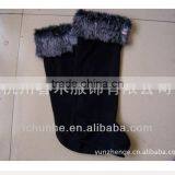 Windproof Lovely Animal Coffee Kids Polar Fleece Fur Rain Boot Warmer Factory thumbnail-4