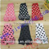 Lovely Cotton Children Leg Warmer,polka Dots Baby Leg Warmer With Ruffle thumbnail-1