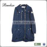 2014-2015 Beautiful Long Style Long Denim Coat for Women With Sheep Leather Trimming thumbnail-1
