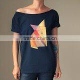 Casual Ladies Black Short Sleeve Blouses Hot Sale thumbnail-2