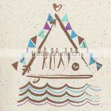 Ladies Cheap Print Tshirt100%bamboo Fiber Tshirt Slubbed Fabric Tshirt thumbnail-3