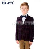 ELPA 2016 Style NXB0025 Boy Gender Plus Size Check Boy Blazer With Red Elbow Patch thumbnail-2