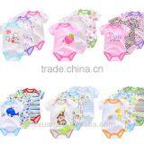 OEM Factory or 8 Groups Stocked Designs100% Cotton Summer Custom Printed 100% Cotton Baby Romper thumbnail-6