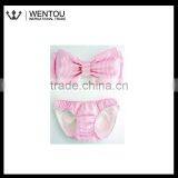 Personalized Seersucker Bow Bikini thumbnail-2