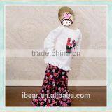 Little Girls Valentine Dresses Valentine Outfit Ruffle Pants Embroidered Shirt Valentine Applique Shirt Boutique Girl Clothing thumbnail-1