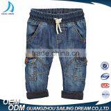 2017 Super Quality Unique Design Hand Brush Fashion Kids Ripped Jeans for Wholesale thumbnail-1