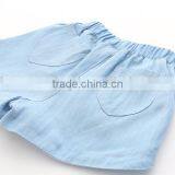 High Quality Flower Embroidery Summer Girls Denim Shorts thumbnail-3