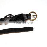 PU Leather Belt Waistband Antique Bronze Black Adjustable thumbnail-2