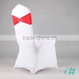 Spandex Lycra Chair Bands Elastic Chair Sash With Buckle for Wedding thumbnail-2