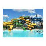Fiberglass Spiral Tube Water Slide With Closed Slide / Open Slide thumbnail-1