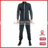 Guangzhou Shuliqi Hot Selling Mens Sport Fitted Tracksuit 100 Cotton Plain Tracksuits in Black thumbnail-4