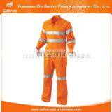 Reflective striped flame resistant coverall uniforms construction workwear
