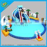 Commercial Inflatable Giant Water Park With Water Slide and Pool, Water Sports Games Price thumbnail-3