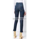 Blue Sweeping Racer Custom Skinny Jeans Women Latest Design Denim Jeans Pants thumbnail-3