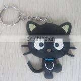 2016 High Quality Personalized Cute Cat Pvc Key Ring for Wholesale thumbnail-2