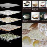 Seamed White Fish Scale MOP Fan Shape Shell Mosaic Tiles on Mesh MS1034 thumbnail-2