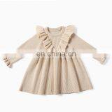 RTS Christmas Ruffle Winter Dress Sweater Dress Baby Girl Dresses thumbnail-5