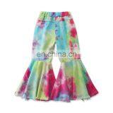 RTS Tie Dye Pants Flare Stretch Pant Baby Bell Bottoms thumbnail-4