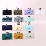 27Colors мягкая детская головная ленточка для девочек однотонная с джаккардовой полоской и ленточным бантиком thumbnail-3