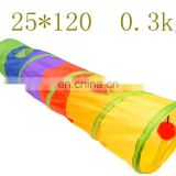 wholesale pet supplies toy rolling cat long drill hole channel freely combinable rainbow stitching pet cat tunnel toy cheap