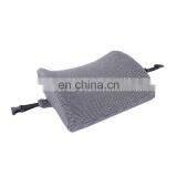 Hot Sale Grey Memory Pillows Soft Sleep Pillow Car Waist Cushion Memory Foam Pillow for Travel Sleeping thumbnail-2