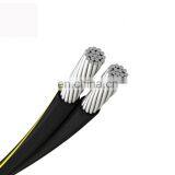 ABC Cable 6AWG 7 Wires Stranded Aluminum Conductor Duplex Service Drop Cable thumbnail-2