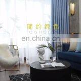 Wholesale Custom Modern Simple Solid Color 100% Polyester High Shading Blackout Window Curtains Rideaux For The Living Room thumbnail-1
