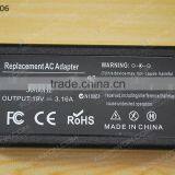 High Copy Laptop AC Power Adapter for Acer 19V 3.16A 60W