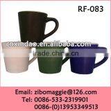 V Shape Colored Porcelain Promotion Juice Mug Customized With Wholesale Price for Tableware thumbnail-1