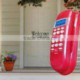 Hotsale! Red Wall Mount Corded Phones