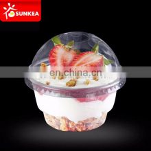 Small 175ml 225ml disposable plastic ice cream / yogurt cup