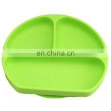 Plastic Tray 3 and 4 Compartment Silicone Suction Plate Toddler Place Mat for Babies and Children thumbnail-3