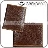 Guangzhou New Genuine First Layer Leather Stingray Parttern Leather Small Wallet for Man