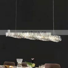 LED Crystal Luxury Chandelier Home Modern Gold Ceiling Hanging Lamp Crystal Hotel Living Room Pendant Light