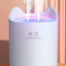 Dual spray large capacity humidifier home mini desktop Fog volume humidifier refill air purifier