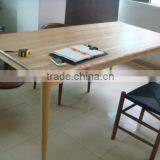 Ash Wood Rectangle Dining Table thumbnail-3